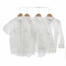 Camicia elegante Durban Durban Epoca Uomo bianca misto lino set 4 pezzi tagli...