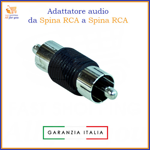 Adattatore rca maschio maschio