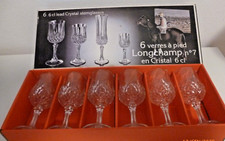 6 CALICI CL. 6 CRISTAL  D’ARQUES IN CRISTALLO MOD. LONGCHAMP N.7