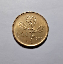 Monete 20 lire Italia repubblica, ramo quercia, dal 1957 al 2001. Circolate.