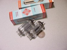 COPPIA TUBI TELEFUNKEN 12AX7 ECC83 (piastra liscia 1967 molto testata) km*****