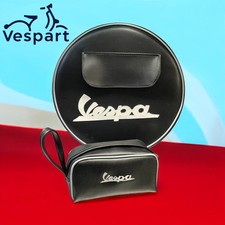 COPRIRUOTA e Pochette VESPA In Pelle Borsa Borsetta TASCA Portadocumenti