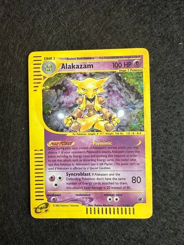 Alakazam 165 holo expedition - alakazam,