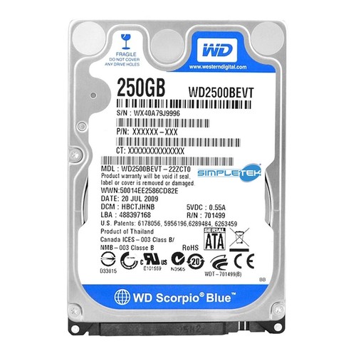 Western digital wd2500bevt - western,