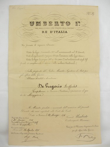 Diploma umberto capitano di - capitano,