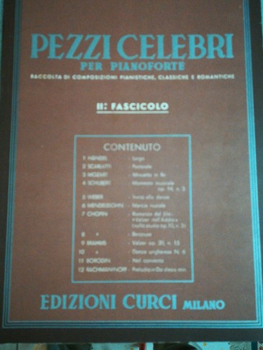 Pezzi celebri per pianoforte