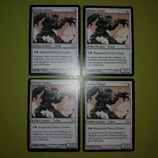 Peltro Golem x4 Mirrodin 4x