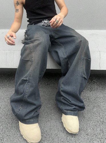 Men washed baggy - 🔥,