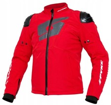 SPYKE Strider Giacca Moto Uomo Giacca Moto NUOVO Softshell DRY TECNO Rosso