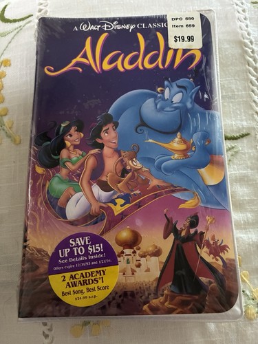 Disney aladdin vhs black - aladdin,