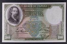 1000 pesetas 1931 zorrilla - 1931,