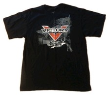 Shirt nera moto victory - t-shirt,