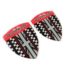 Works Wing Shield 3D Distintivo decalcomania gel a cupola adatto a Mini Cooper S One R53 R56 F56