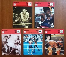 Lotto 5 Cartoline PUGILATO Rizzoli 1977 / 1978 - Card Sport Rare Da Collezione. 