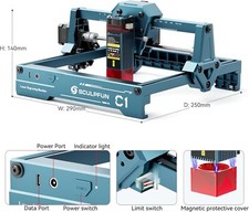 SCULPFUN C1 Mini Incisore Laser, 3W Strumento di Incisione Portatile per Artigianato Fai da Te