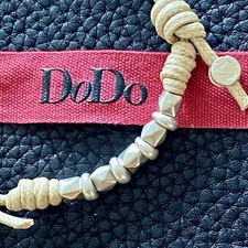 Dodo Pomellato Bracciale Cavigliera Sabbia Stud Borchie Rondelle Bold Argento