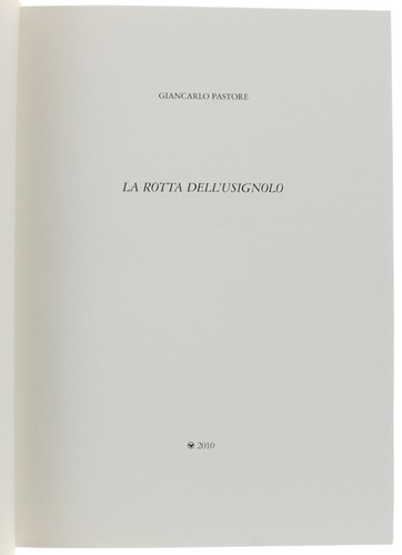 Rotta dell usignolo - la,