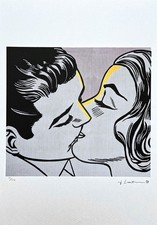 Roy lichtenstein bacio iv - lichtenstein, il
