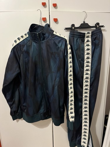 Kappa tuta uomo blu bianco - kappa, m