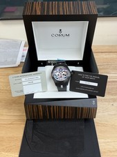 NUOVO Corum BUBBLE 47 GIORNO DEI MORTI Ltd. Edizione Con Manif. 2 anni Intl. Garanzia