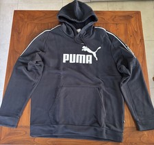 Felpa Nera con dettagli bianchi, Puma, Taglia L, Nuovo senza cartellino