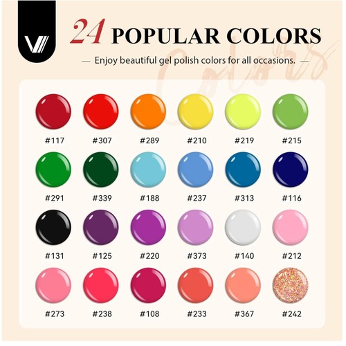 Complete piece gel - 42-piece, nail