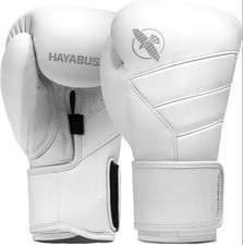 Guantoni da boxe Hayabusa tipo T3 bianchi guanti da sparring 12 oz, 14 oz, 16 oz in pelle
