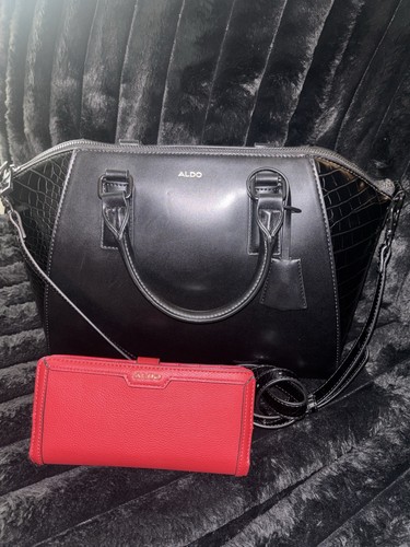 Borsa tracolla aldo nera con - a,