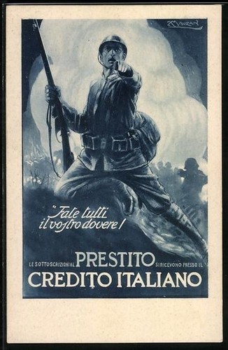 Cartolina artista mauzan - cartolina, d'artista