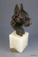 Scultura CANE BOXER vintage in