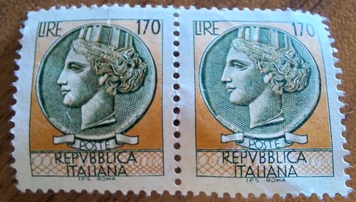 Francobollo raro nuovo poste - e,