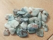 5 PEZZI LARIMAR LEVIGATA BURATTATA PIETRA PIETRE DURE MINERALE AUTENTICA 18-25CM