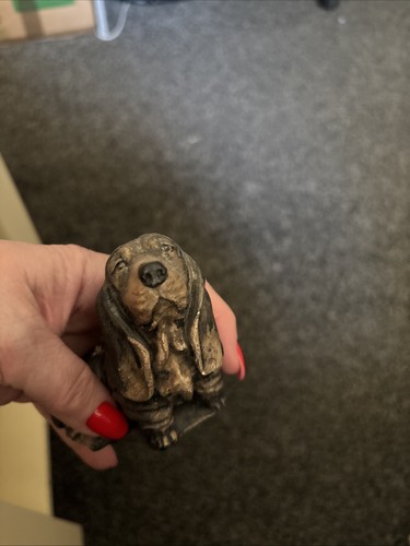 Bassett hound figure displayed - bassett,