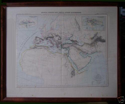 Antica stampa incisione mappa - stampa,