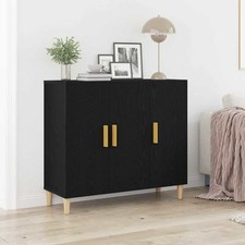 Credenza Rovere Nero 90 x 34 x