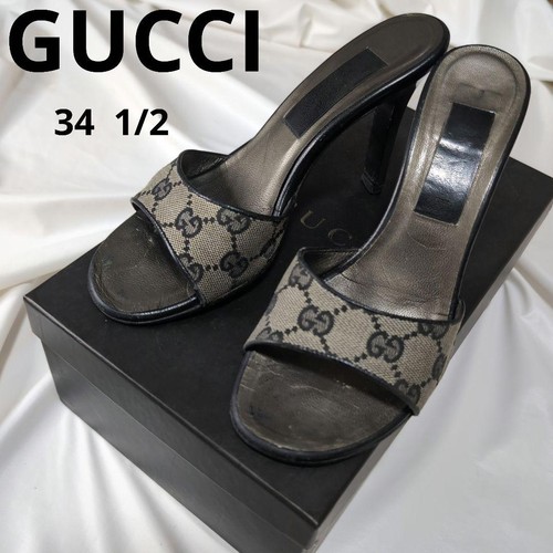 Gucci tacco alto mules - , tela