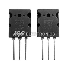 2SA 1943-2SC 5200 KIT PAIR TRANSISTOR TOSHIVA PNP NPN 230V 15A