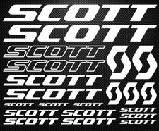 KIT 21 ADESIVI SCOTT PRESPAZIATI VINILE PER RESTOMOD STICKERS BIKE BDC MTB