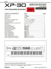 Roland XP-30 Service Manual