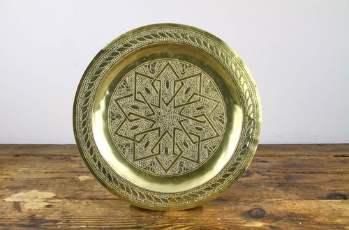 Antico piatto ottone - piatto,