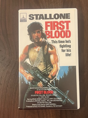 Rambo first blood 1982 vhs - rambo,