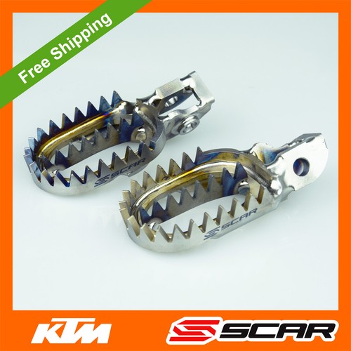 Pedane titanio ktm 125 - titanio,