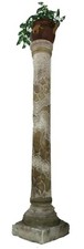Colonna in gesso completa di vaso Vogue