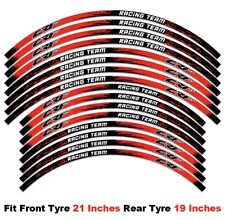 Kit Adesivi Decalcomanie  Cerchi Honda Cr 125 Crf 250 450 Rosso Nero