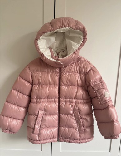 Cappotto moncler rosa bambina - moncler,