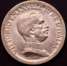 Italia lire 1915 vittorio - italia, 2