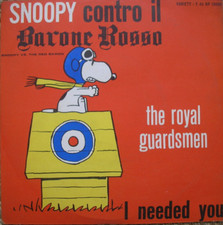 SNOOPY CONTRO IL BARONE ROSSO THE ROYAL GUARDSMEN DISCO 45'' VARIETY RED BARON