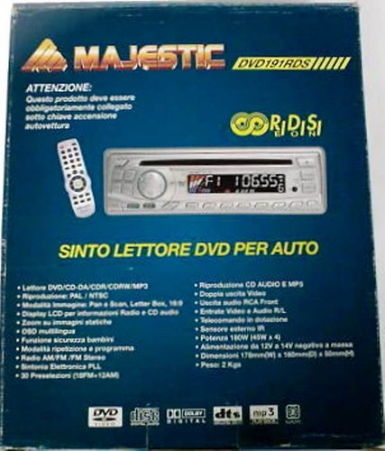 Dvd191 rds autoradio majestic - dvd191,