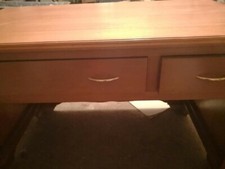Scrivania porta pc rovere in