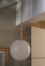 VENINI CARLO SCARPA GLOBE RETICELLO  PENDANT LAMP MURANO 1930 MID CENTURY 